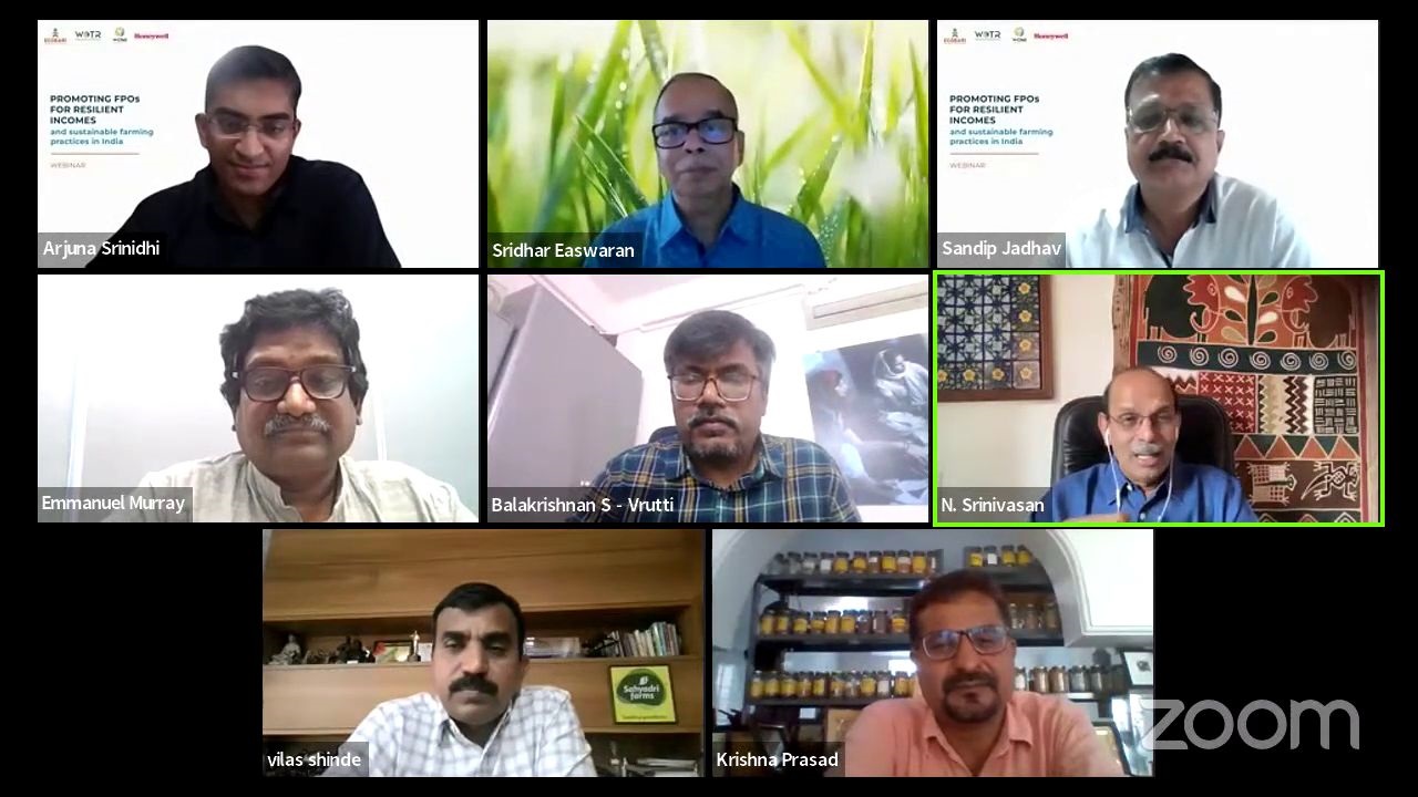 Webinar on challenges faced by Farmer Producer Organisations (FPOs)