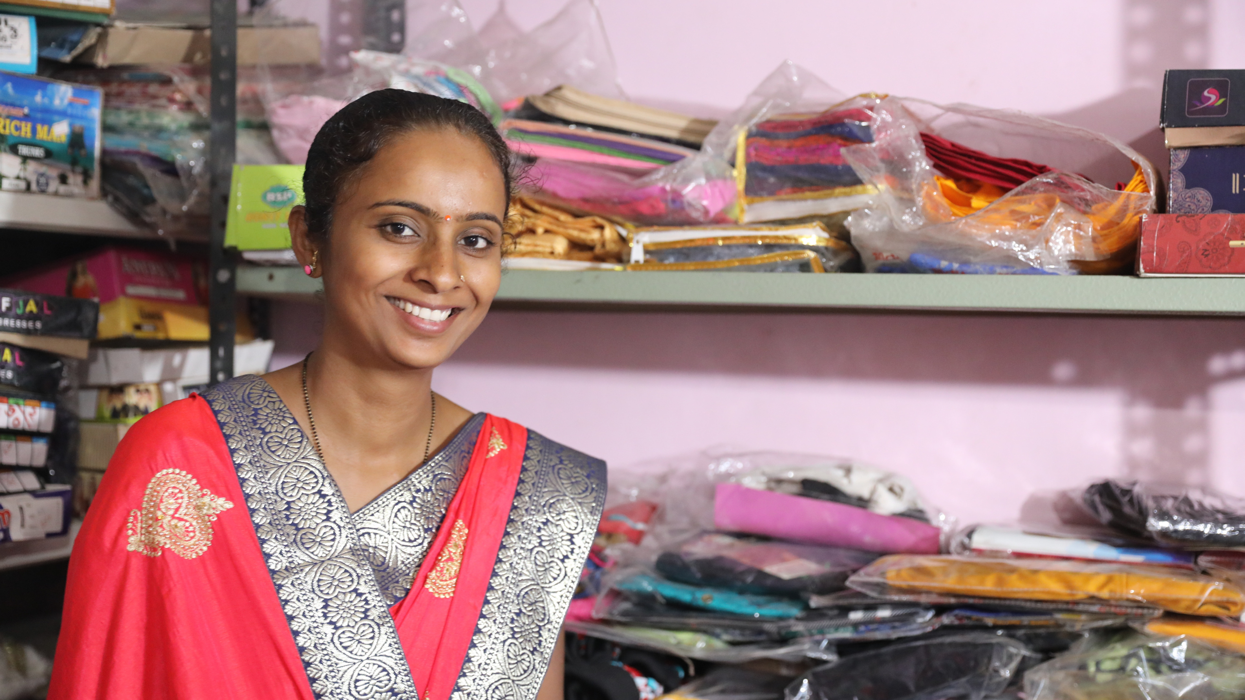 The Only Woman Run Garments Shop in Mandavgan
